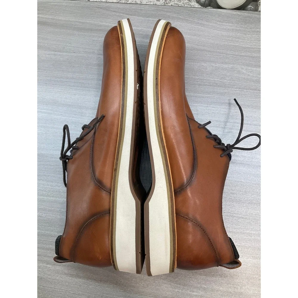 COLE HAAN MENS GRAND 360 OXFORD LEATHER BROWN FORMAL CASUAL NON‎ SLIP SHOES